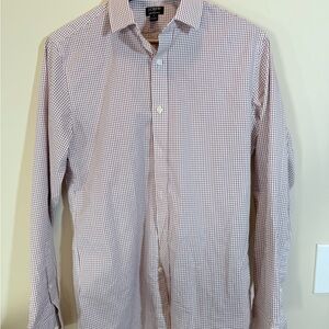 J Crew Noniron Men's Check Dress Shirt